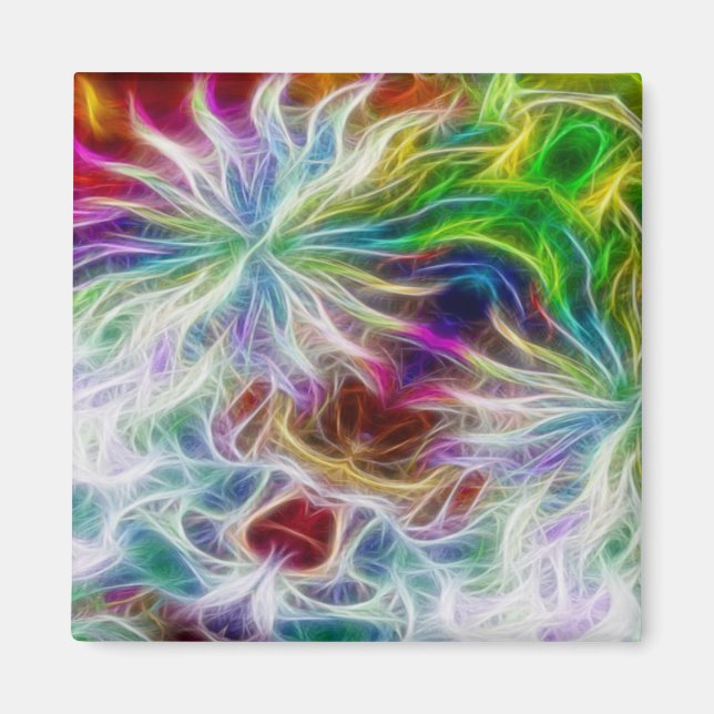 Aimant Fleurs fractales (Devant)