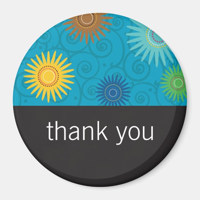 Aimant Fleurs géniales sur l'aimant d'Aqua (Devant)