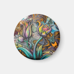 Aimant Fleurs Mandala