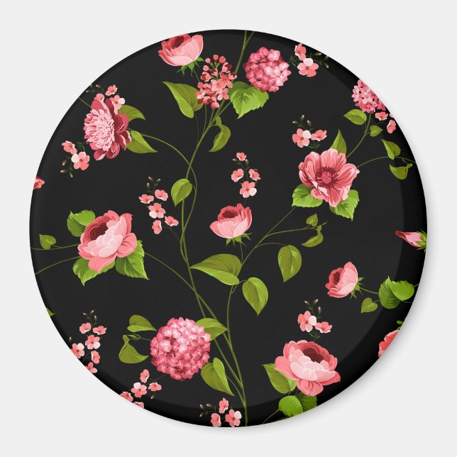 Aimant Fleurs Motif 18 (Devant)