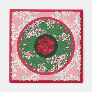 Aimant Fleurs pour Noël