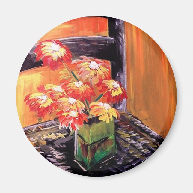Aimant Fleurs pour vous (Devant)