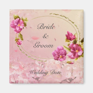 Aimant Fleurs roses Mariage Favoriser l'aimant