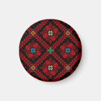 Fleurs rouges Palestine Broderie tatreez Motif