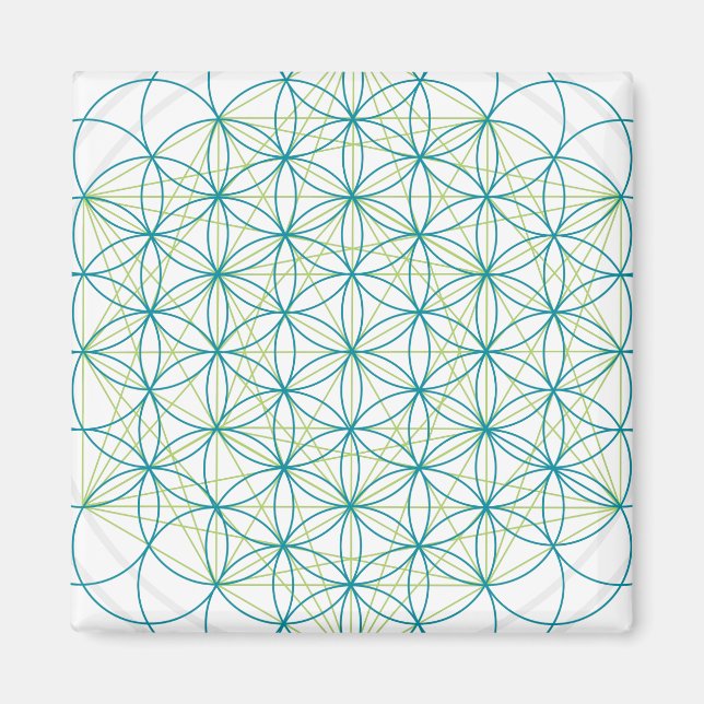 Aimant Fleurs sacrées (Devant)