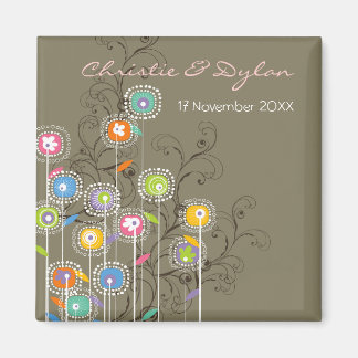 Aimant Fleurs super Jardin Whimsical Chic Enregistrer La