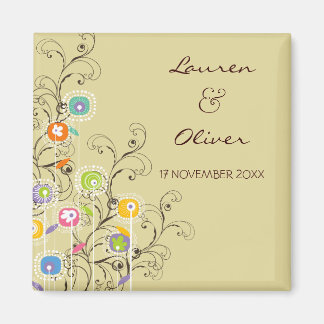 Aimant Fleurs super Jardin Whimsical Chic Enregistrer La 