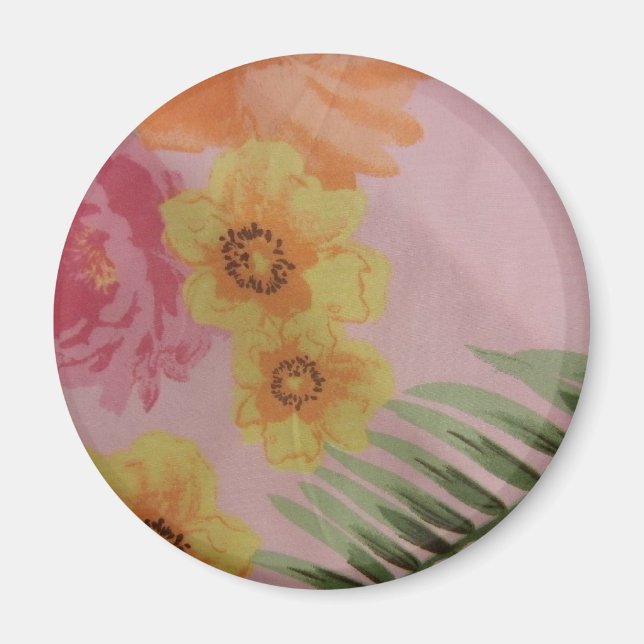 Aimant Fleurs tropicales (Devant)