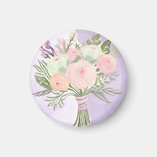 Aimant Fleurs violettes
