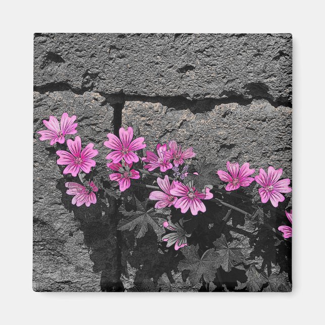 Aimant Fleurs violettes (Devant)