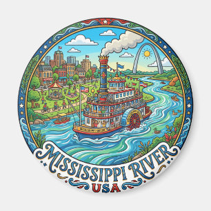 Aimant Fleuve Mississippi USA