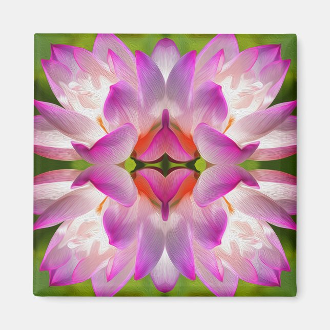 Aimant FLEUVE PURPLE - Art Fractal - (Devant)