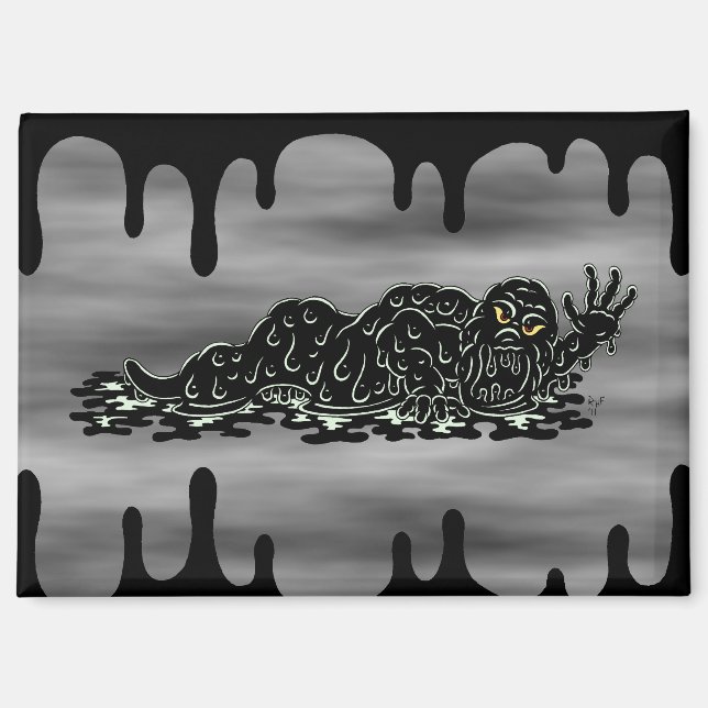 Aimant Flexible Slime Hulk bizarre Horror Art (Recto)