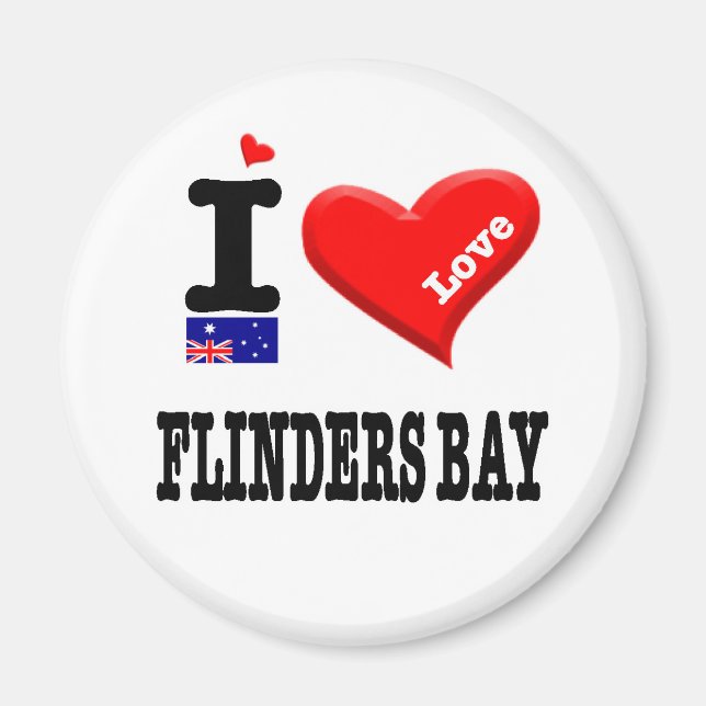Aimant FLINDERS BAY - I Love (Devant)