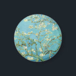Aimant Floraison d'amandier de Van Gogh<br><div class="desc">Cadeaux Fleurs d'Amandier Turquoise pour Mariage,  Baby Shower ou Fête de Printemps :</div>