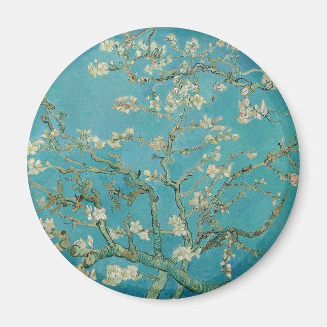 Aimant Floraison d'amandier, Peinture à l'huile, Vincent  (Devant)