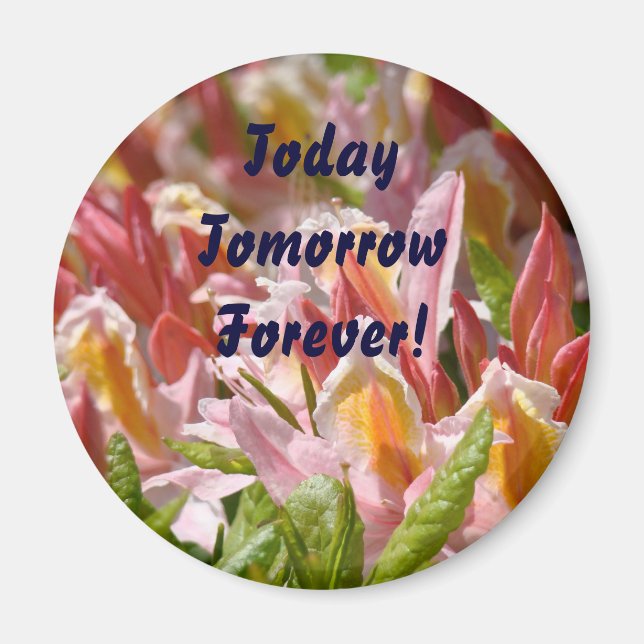 Aimant Floral Amour Éternel Aujourd'hui Demain Tou (Devant)