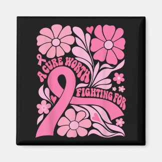 Aimant Floral Boho Survivante du Cancer du Sein Un Remède