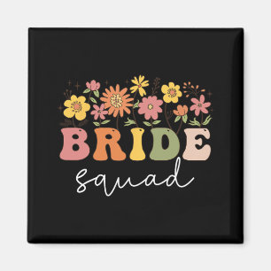 Aimant Floral Bride Fleur sauvage Mariage Bachelorette