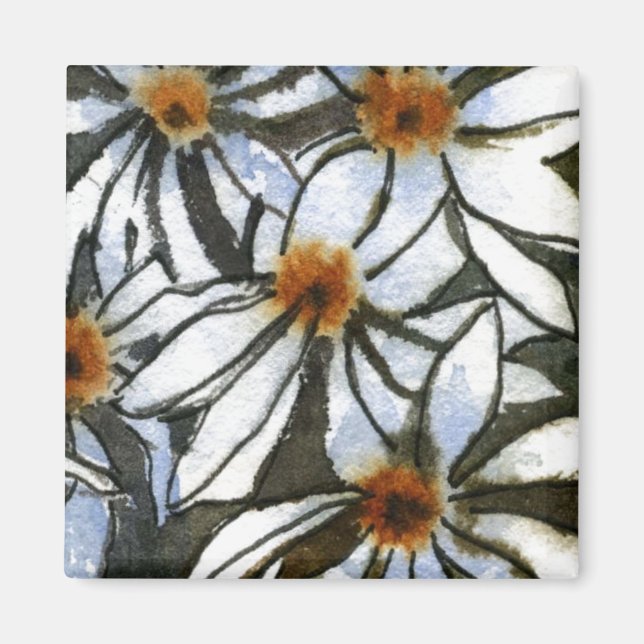 Aimant floral "Daisy #2" (Devant)