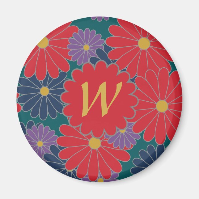 Aimant floral de chute éclatante (Devant)