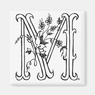 Aimant floral de M