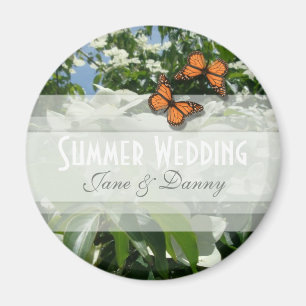 Aimant floral de mariage