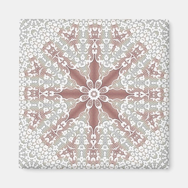 Aimant floral en dentelle élégant (Devant)