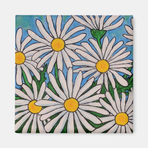 Aimant floral génial de marguerite