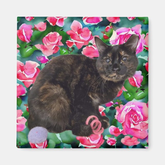 Aimant Floral Kitty (Devant)