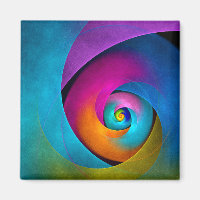 Floral moderne Art Abstrait rose Bleu Motif #17