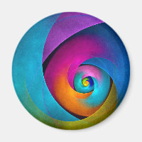 Floral moderne Art Abstrait rose Bleu Motif #17