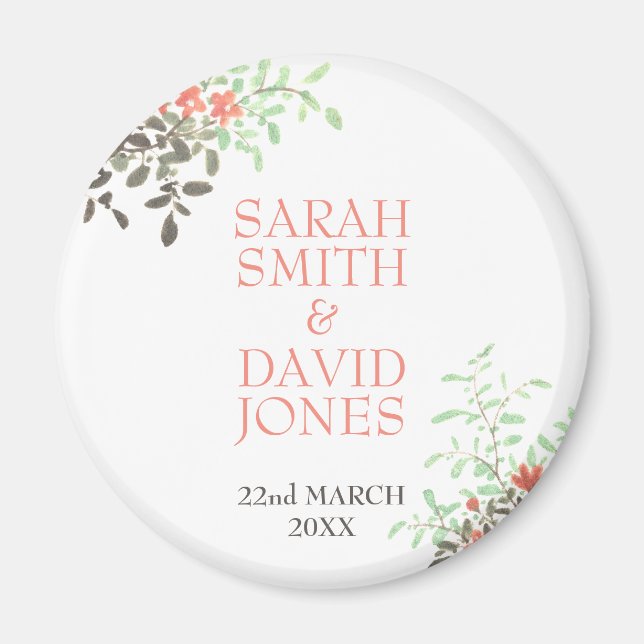 Aimant Floral peint (Devant)