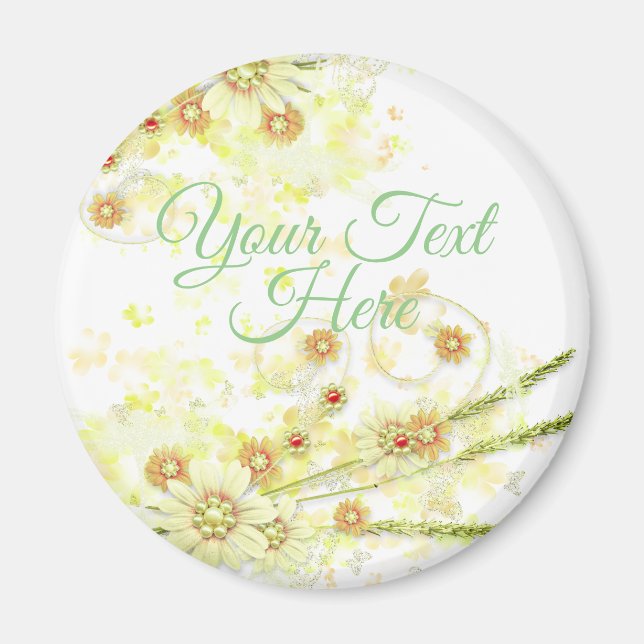 Aimant Floral perlé (Devant)