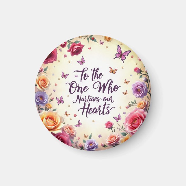 Aimant floral pour la fête des mères (Devant)