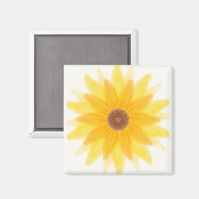Aimant floral Sunshine Bloom (Recto/Verso)