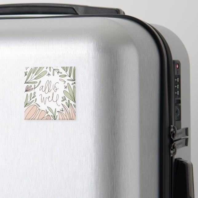 Aimant floral Tout va bien (In Situ (Bagages))