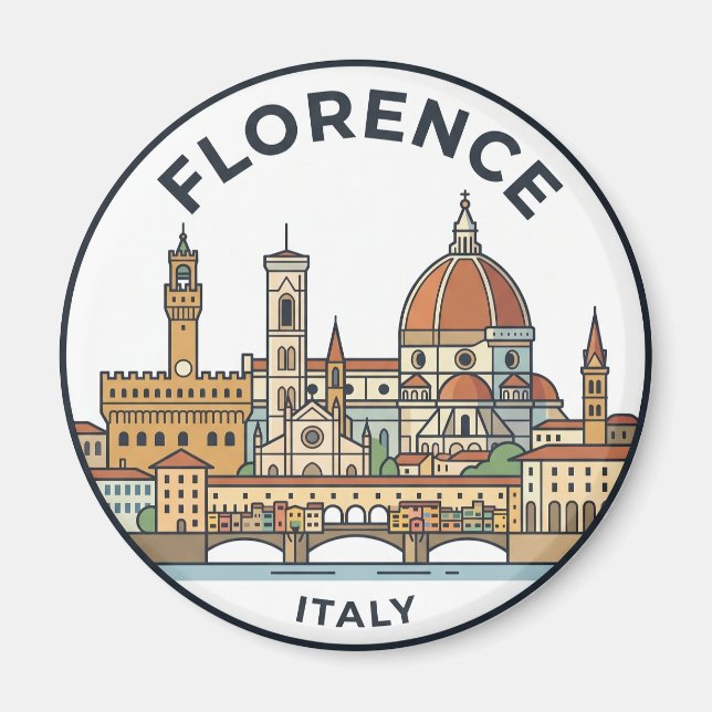 Aimant Florence Italie (Devant)