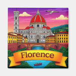 Aimant 🧲 Florence Italie Souvenir Pour Voyages en Europe