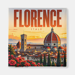 Aimant 🌺 Florence Moderne Skyline Style de Ville 🌺
