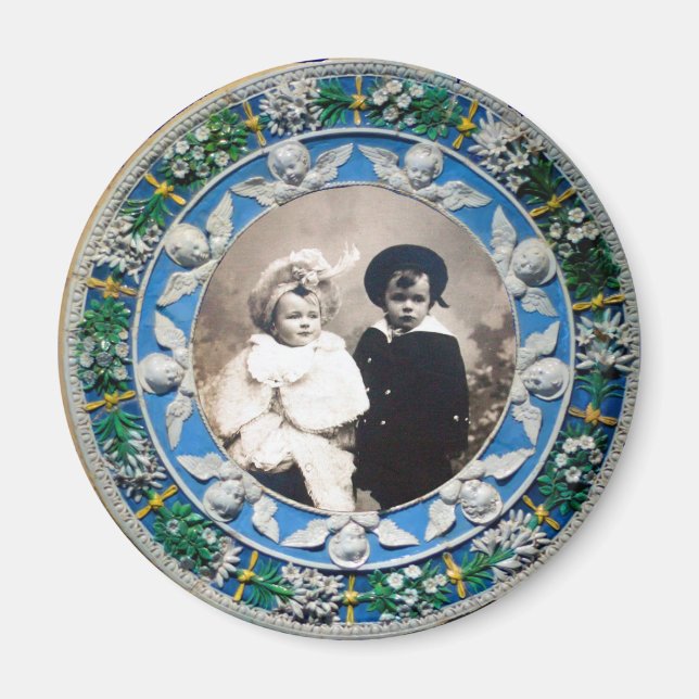 AIMANT FLORENTINE RENAISSANCE ANGELS , MODÈLE PHOTO (Devant)