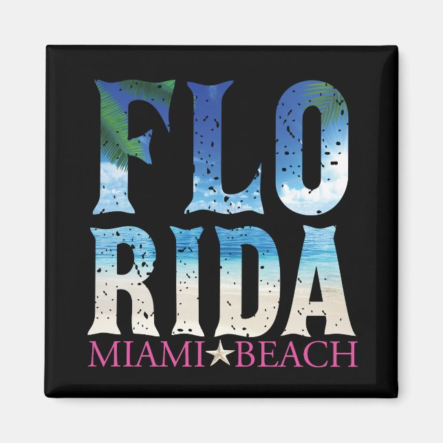 Aimant Floride, Miami Beach (Devant)