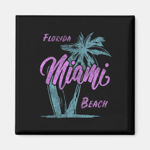 Aimant Floride Plages de Miami Palmiers Vacances d'été Fa