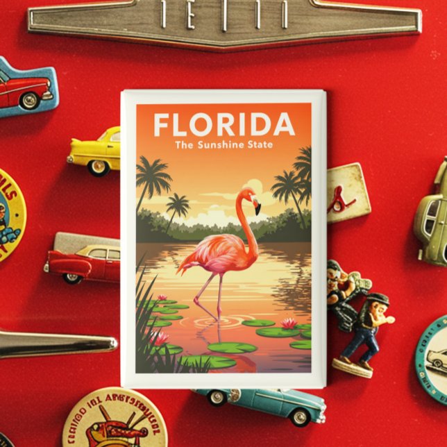 Aimant Floride vintage (Créateur téléchargé)