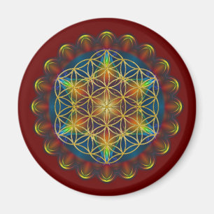 Aimant FLOWER OF LIFE / Blume des Lebens - Mandala III