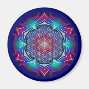 Aimant FLOWER OF LIFE / Blume des Lebens - Mandala IV