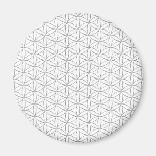 Aimant Flower of Life / Blume des Lebens - silver pattern