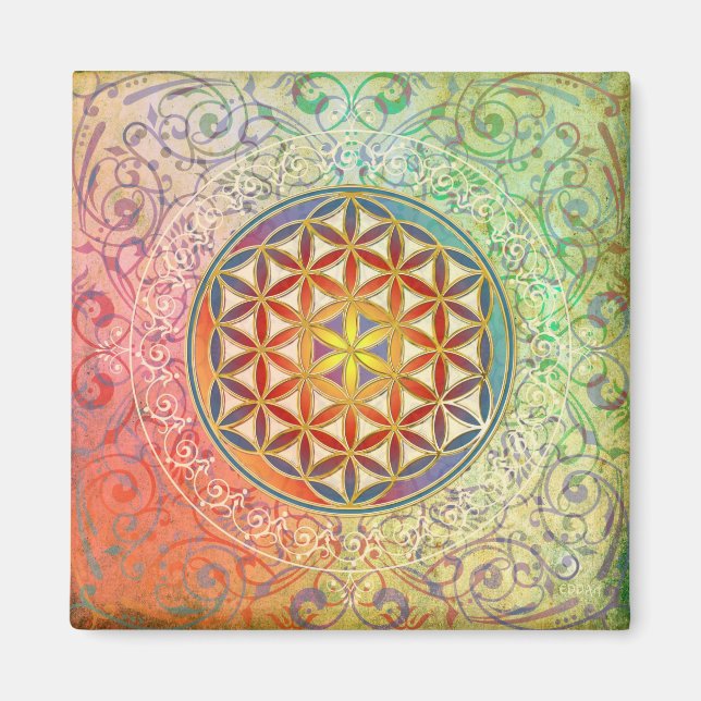 Aimant Flower of Life - Ornament I (Devant)