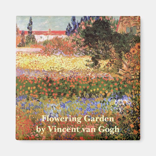 Aimant Flowering Garden by Vincent van Gogh (Devant)