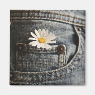 Aimant Flowers (homonymie)   Daisy in Jeans Pocket